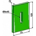 Greenflex plastic scraper for packer rolls