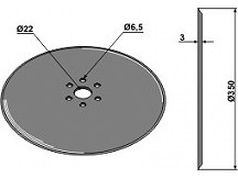 Seed drill disc