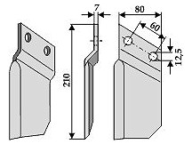 Messer für Grabenfräse