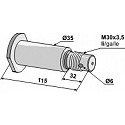 Shaft with thread M30x3,5 - left