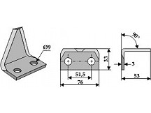 Food mixer knives