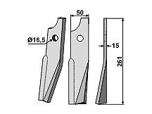 Rotary tine, right model