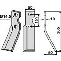 Rotary tine, right model