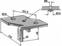 Halter für 4 1/2 Lagig Kultivatorzinken