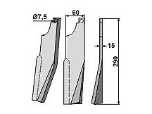 Rotary tine, right model