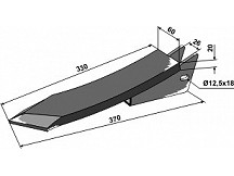 Meißelschar - 370mm