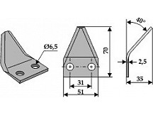 Food mixer knives