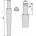 Tine for rotary harrows