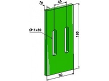 Greenflex plastic scraper for packer rolls