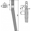 Tine for rotary harrows