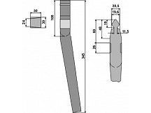 Forgóborona fogak 345