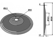 Seed drill disc