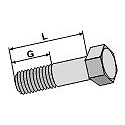 Hexagon bolts with metric fine thread M16x1,5