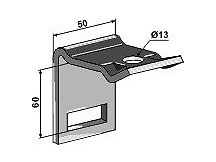 Clamp for tine 32 x 10