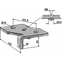 Clamp for 2 1/2 layer cultivator tines