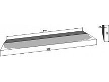 Lateral knife 580mm