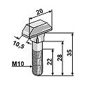 Chain-bolt - Galvanized