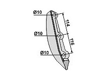 Wedge for metal seed share