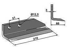 Trencher blade - right model