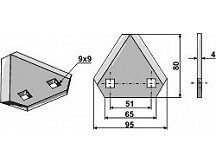 Futtermischwagenmesser