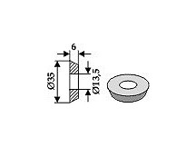 Scheibe Ř35x6xŘ13,5