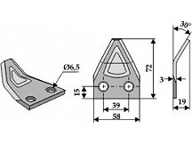 Food mixer knives