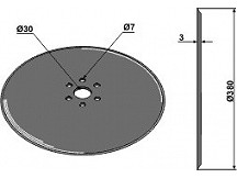 Seed drill disc