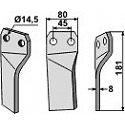 Rotary tine, right mode