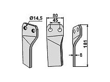 Rotary tine, right mode