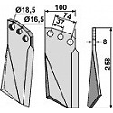 Rotary tine, right model