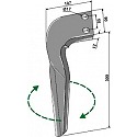 Tine for rotary harrows, right model
