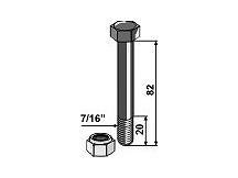 Bolt with self-locking nut - 7/16