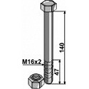 Bolt with self-locking nut