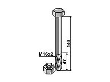 Bolt with self-locking nut