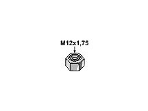 Self-locking nut - M12 - 10.9