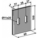 Scraper for packer rolls