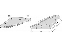 Futtermischwagenmesser