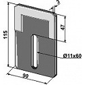 Scraper for packer rolls - DURAFACE