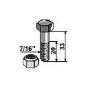 Bolt with self-locking nut