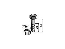 Bolt with self-locking nut