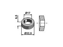 Elastic washer Ř32,5x6,5xŘ17