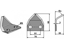 Futtermischwagenmesser