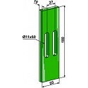 Greenflex plastic scraper for packer rolls