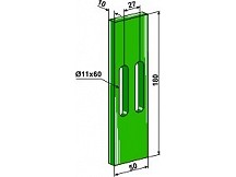 Greenflex plastic scraper for packer rolls