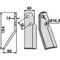 Rotary tine, left model