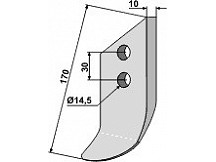 Trencher blade - left model