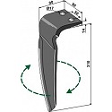 Tine for rotary harrows, right model