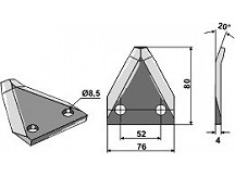 Futtermischwagenmesser