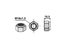 Selbstsichernde Sechskantmutter - M16x1,5 - 10.9