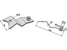 Fixing for rotary mower blades